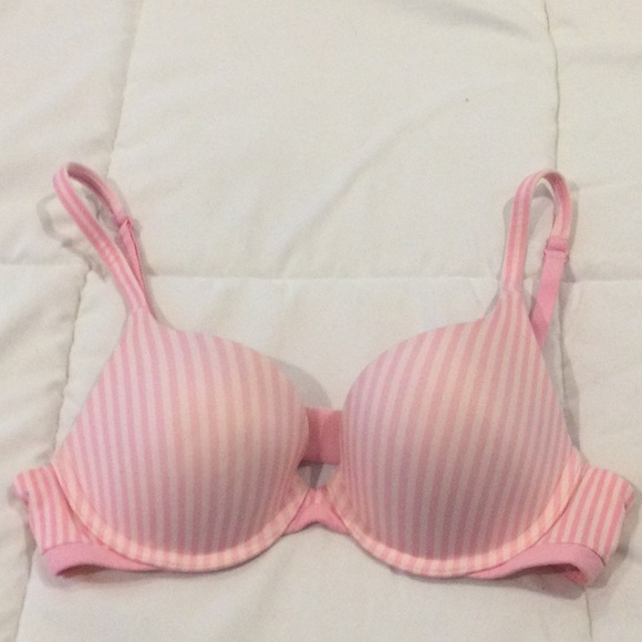Victoria’s Secret pink and white striped bra, 32B. - Picture 1 of 3